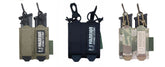 Warrior Laser Cut Double Bungee Pistol Pouch