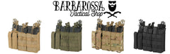 8Fields - Tasca Tripla Porta Caricatore 5.56/9mm a Pannello