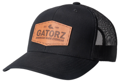 Gatorz - Snap Back Black / Leather Logo Patch