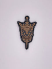 Parche de calavera rey