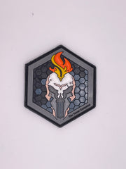 Patch Helmet Spartan Fire