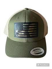 America Flag Snap Back Cap - Coyote