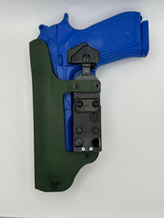 GHOST 3 per Beretta 92/99/98A1/96, Fondina Police Destra con Modulo Rotativo Verde