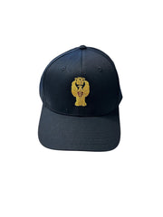 Gorro de punto azul con bordado de la policía estatal