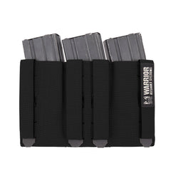 Warrior Laser Cut Triple Snap Mag Pouch - Black