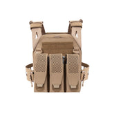 Warrior Laser Cut LPC V3 Low Profile Plate Carrier Base With Slimline Ladder Sides, DFP Triple Adaptive Mag Pouch & 5.56 Triple Inserts