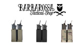 Estuche para pistola Warrior con doble cuerda elástica y corte láser - Verde Ranger