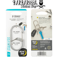 Nite Ize - G-Series 4 Dual Chamber Carabiner - Stainless