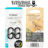 Nite Ize - G-Series 1 Dual Chamber Carabiner - Black