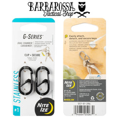 Nite Ize - G-Series 1 Dual Chamber Carabiner - Black