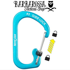 Nite Ize - Mosquetón Slidelock Acero - Negro