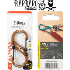 Nite Ize - S-Biner® #3 SlideLock® Aluminum - Bronze