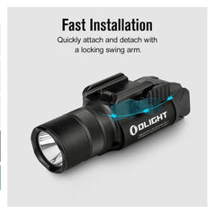 Olight - Baldr Pro R Rechargeable Tactical Light with Green Laser