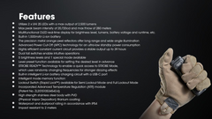 Nitecore - EDC23 2500 Lumen - Ultra Slim - Torcia Tattica 280 Metri