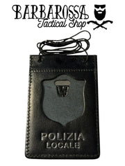 Ascot - Porta Tesserino e Placca AS45 in Pelle da Collo