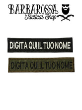 Patch "Digita Qui Il Tuo Nome"