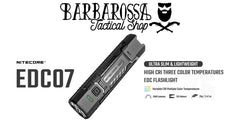Nitecore - EDC07 - Classic Black - 1500 lumens e 132 metri