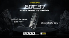 Nitecore - EDC37 - 8000 Lumens, 420 metri, Batteria 8000mAh, Ricarica USB-C