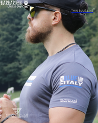 T-shirt Thin Blue Line Italy® ACAB Brotherhood (Matt Grey)