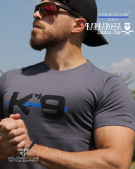 T-shirt Thin Blue Line Italy® K9 (Grey)