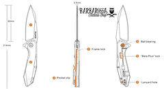 RUIKE - Durable Folding Pocket Knife P135-SF