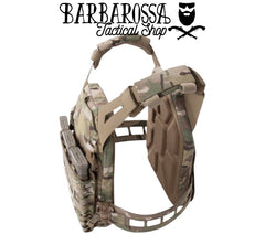 Portador de perfil bajo Warrior V2 cortado con láser con triple cuerda elástica 5.56 MultiCam