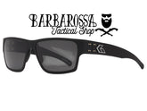 GATORZ - Delta, Black Anodized w/ Silver Logo, Smoked Polarized