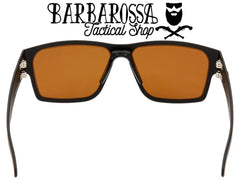 GATORZ - Delta Matte Black with Brown Polarized Lens w/ Green Mirror