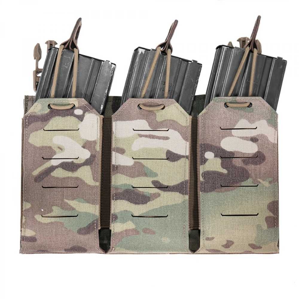 Warrior Laser Cut Triple Bungee 5.56 Panel - MultiCam