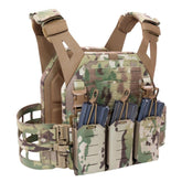 Warrior Laser Cut Low Profile Carrier V2 With ladder Sides - MultiCam