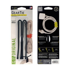 Nite Ize - Gear Tie 12" - Black - 2Pack