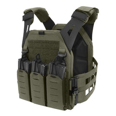 Warrior Laser Cut Low Profile Carrier V2 With Triple Bungee 5.56 Ranger Green