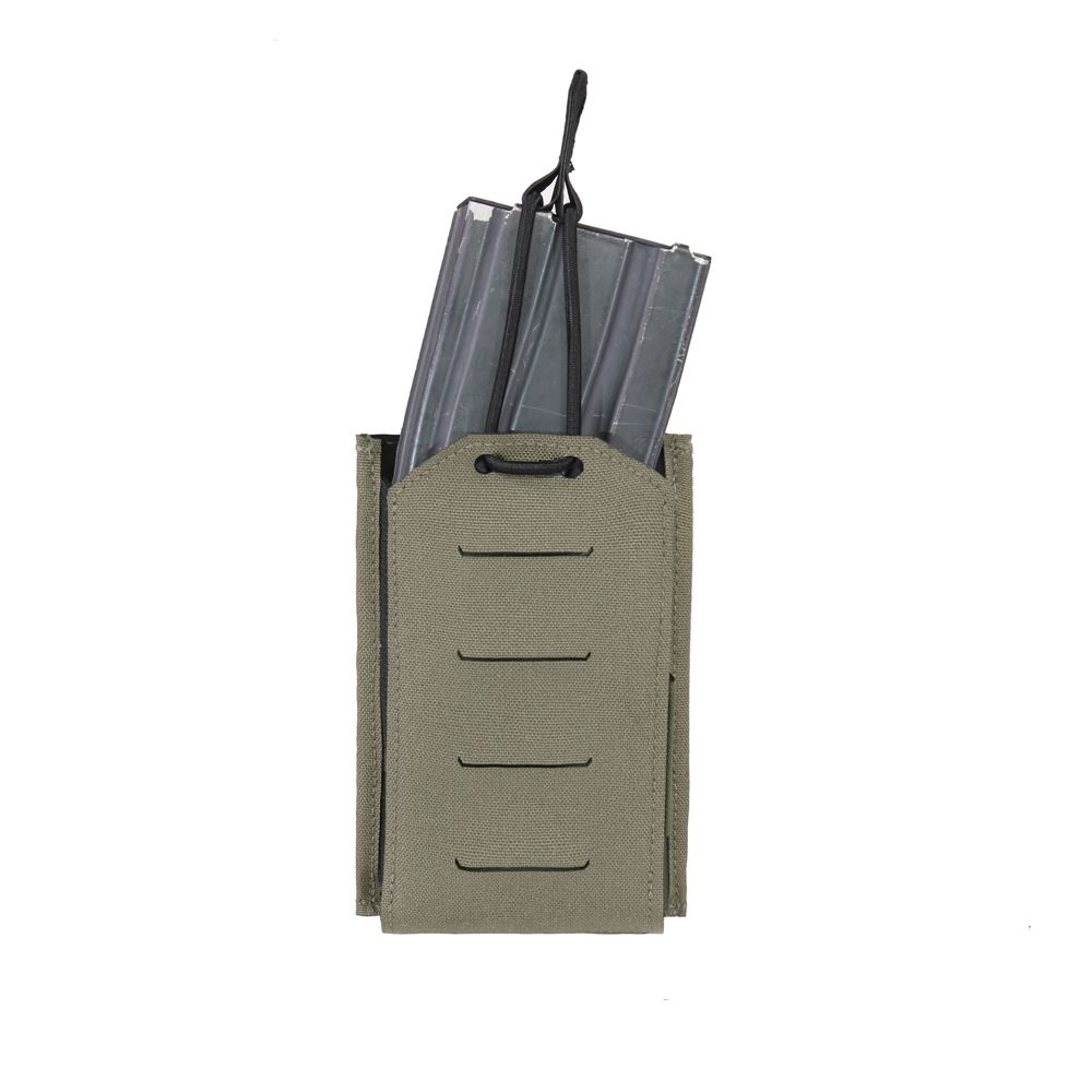 Warrior Laser Cut Single Bungee 5.56 Pouch - Ranger Green