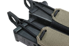 Warrior Laser Cut Double Bungee Pistol Pouch - Ranger Green