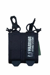 Warrior Laser Cut Double Bungee Pistol Pouch - Black