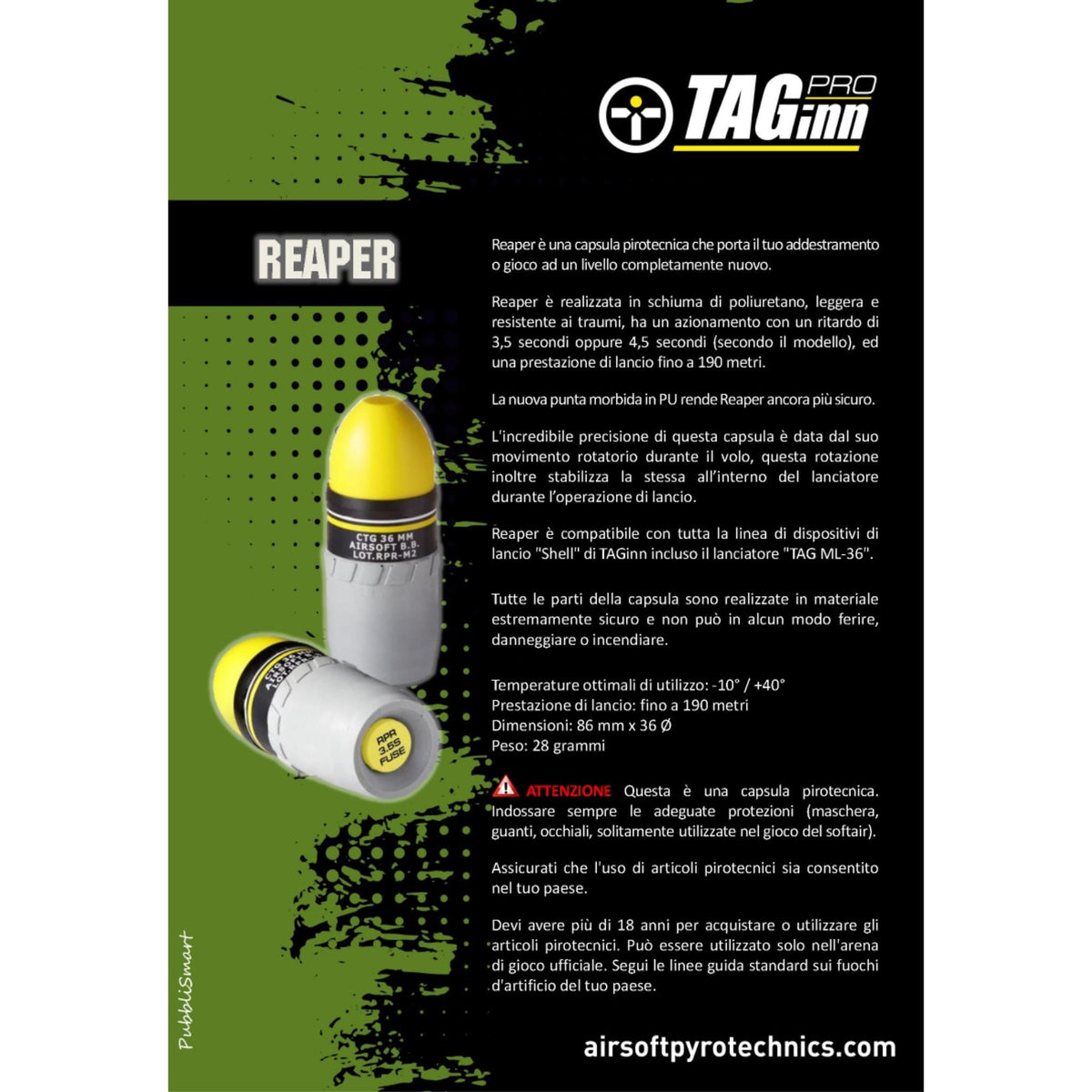 TAGINN Reaper MK2 3.5 - Launching Projectiles
