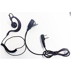 Ham Way Auricolare con PTT e Cavo Spiralato - Midlan