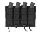 Quadrupla Porta Caricatori da MP5/SMG Molle - Black