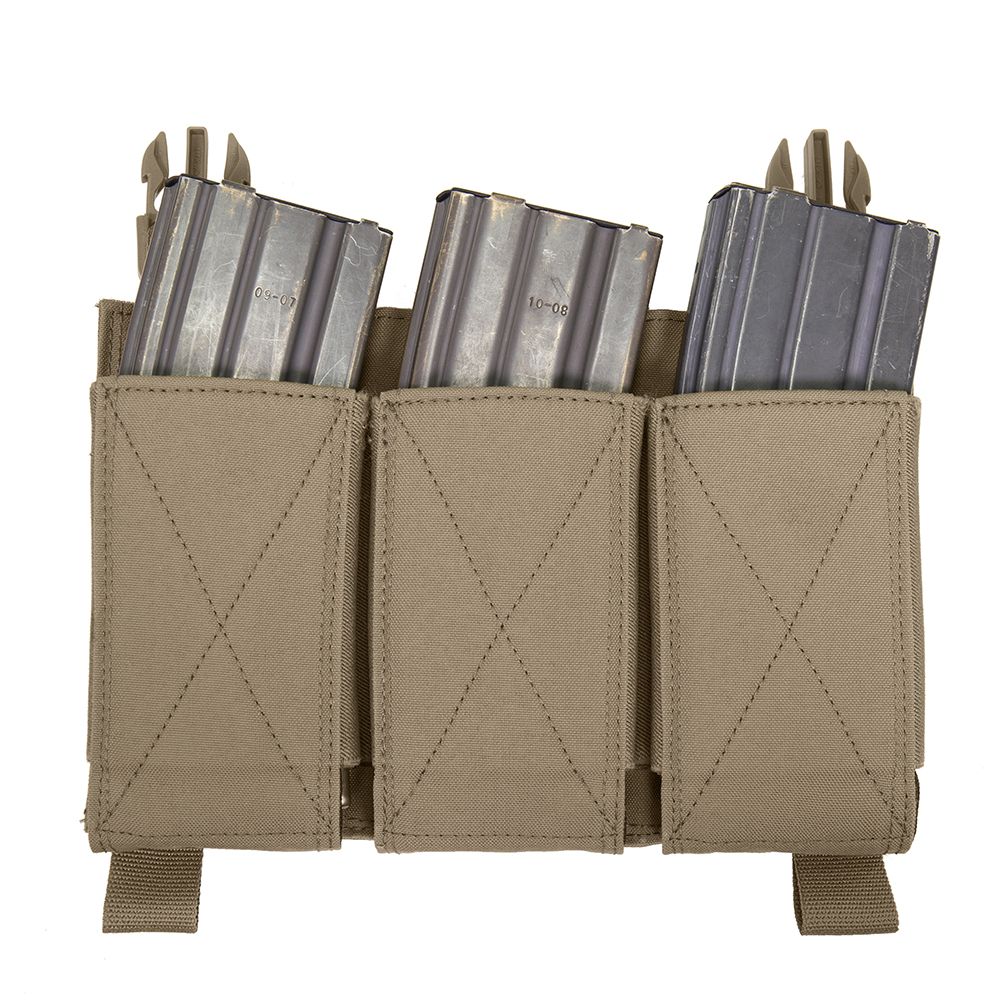 Warrior Removable Triple Elastic Mag Pouch Coyote Tan