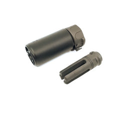 Airsoft Artisan - SF Style Muzzle Brake W 4 Prong Flash Hider - Black