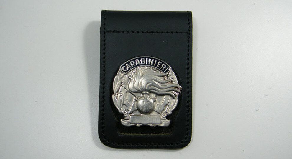 Patella in Pelle 1WH con Placca Carabinieri