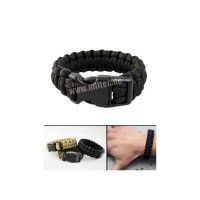 Braccialetto Militare in Paracord Black