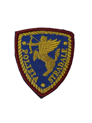 Scudetto Ricamato Polizia Stradale Velcrata