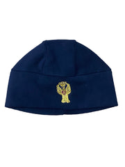 Cuffia in Pile Blu con Ricamo Polizia di Stato