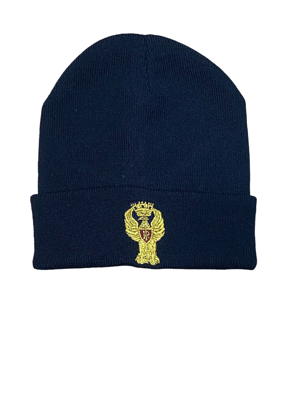 Cuffia in Maglia Blu Ricamo Polizia di Stato