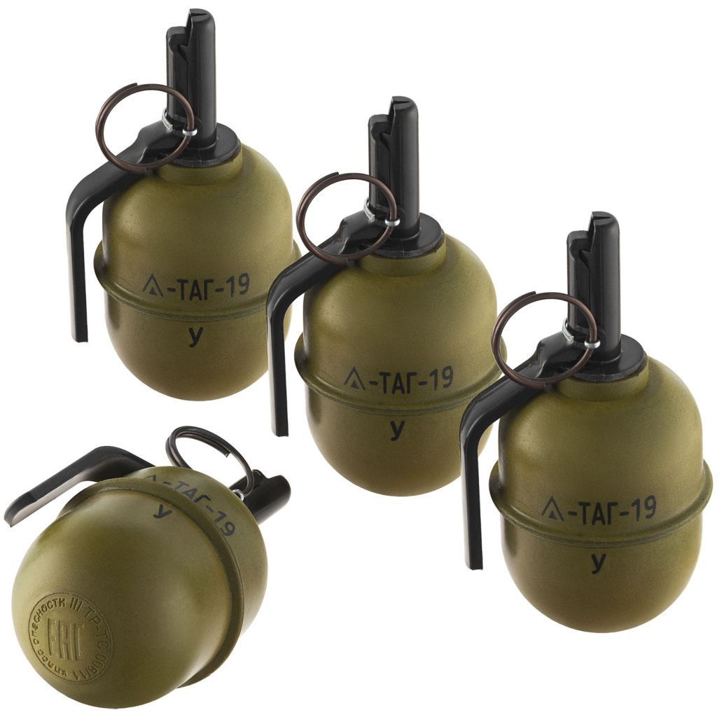 TAGINN - Airsoft Pyrotechnics TAG-19 Y Hand Grenade (Box da 6 Pezzi)