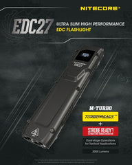 Nitecore - EDC27 3000 Lumen - Ultra Slim - Torcia Tattica