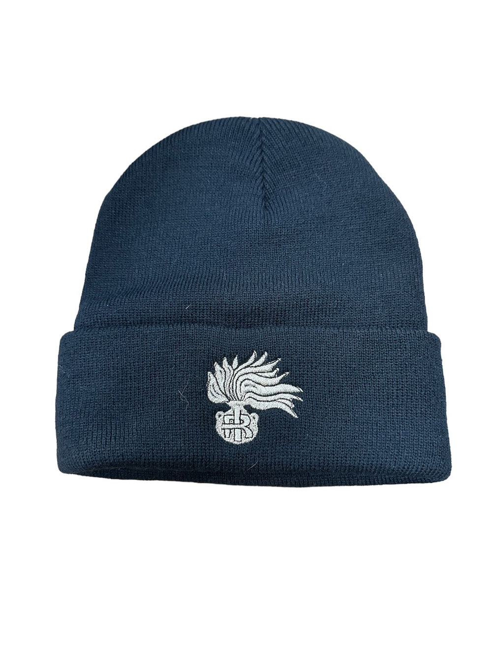 Cuffia in Maglia Blu Scuro / Argento Carabinieri