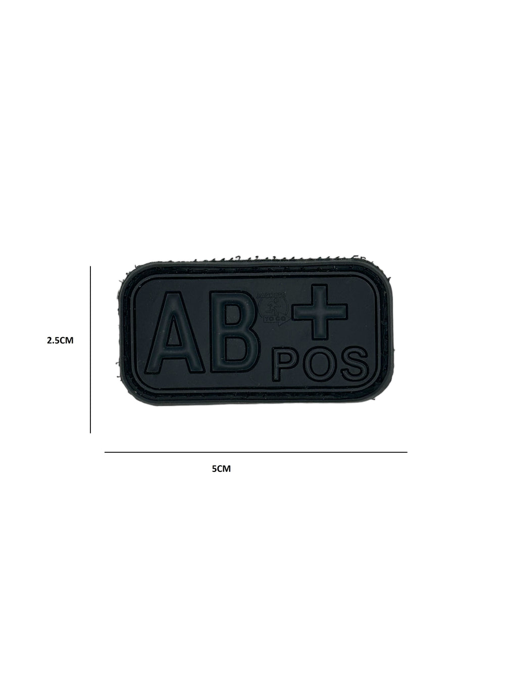 Patch Gruppo Sanguigno AB+ Grey