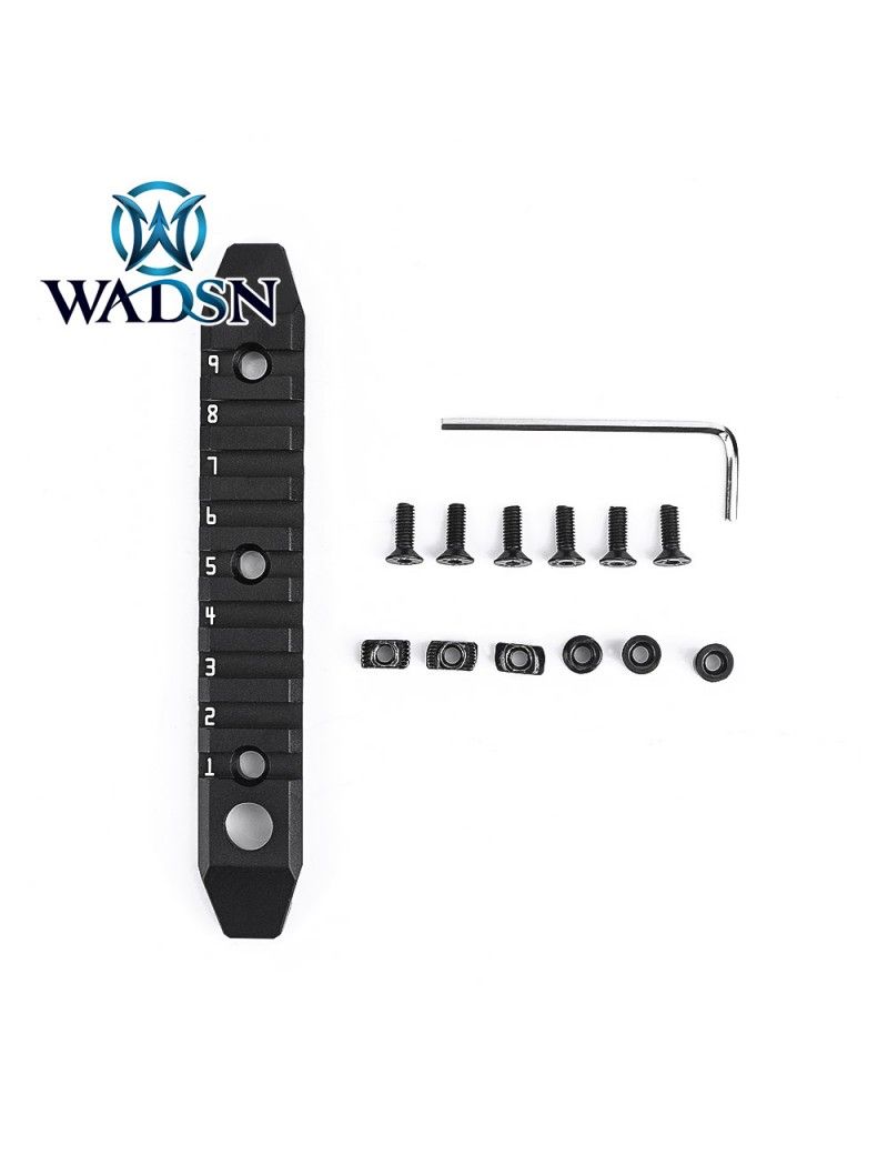 9-Slot Aluminum Rail for M-LOK & Keymod